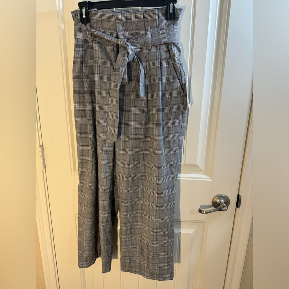 Pen stripe oversized work pants